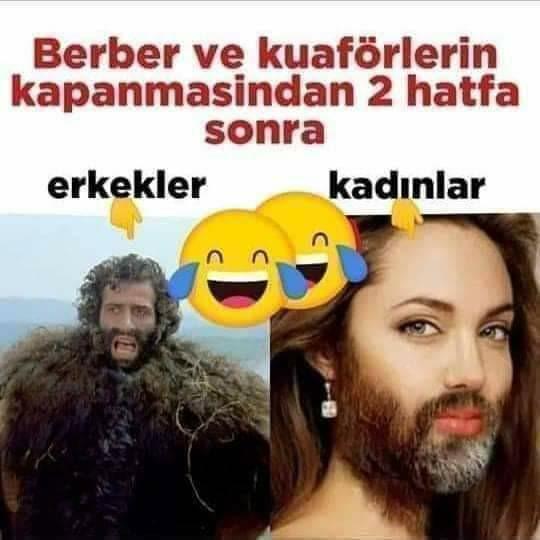 Kuaförler bir süre daha açılmazsa taş devrine döneceğim. Sizde durum nasıl?