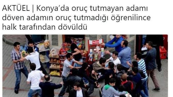 Ülkemizde gelenek haline gelen 'Oruç tutmadığı için dayak yedi.' haberi sizce bu Ramazanda ilk olarak hangi şehirden gelir?