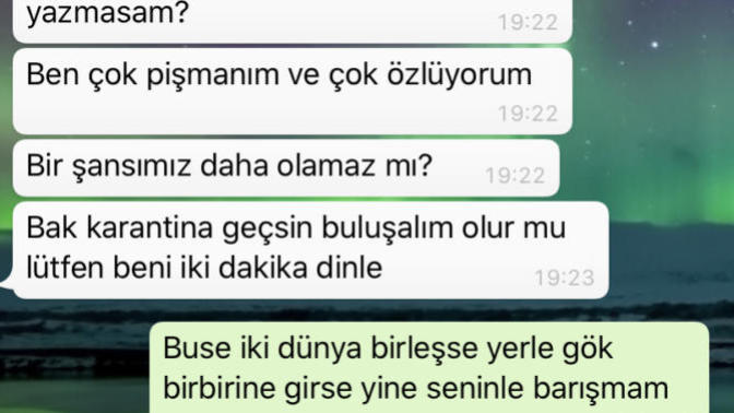 Eski sevgiliniz “Pişmanım, barışalım” diye mesaj atsa ne cevap verirsiniz?