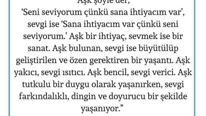 Aşk mı sevgi mi?