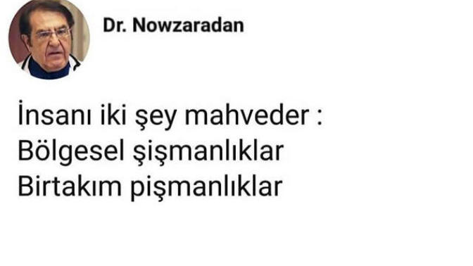 Sizi mahveden şey bölgesel şişmanlıklarınız mı yoksa bir takım pişmanlıklarınız mı?
