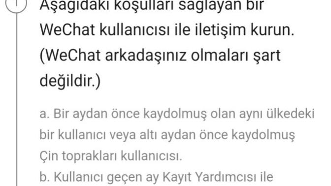 Arkadaşlar WeChat'te Biri Bana Yardımcı Olabilir Mi?