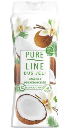 Pureline vanilya ve hindistan cevizi duş jeli 