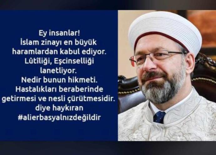 Ali Erbaşın zina ve eşcinsellik hakkında yaptığı açıklamalar insan haklarına aykırı bir açıklama mı?