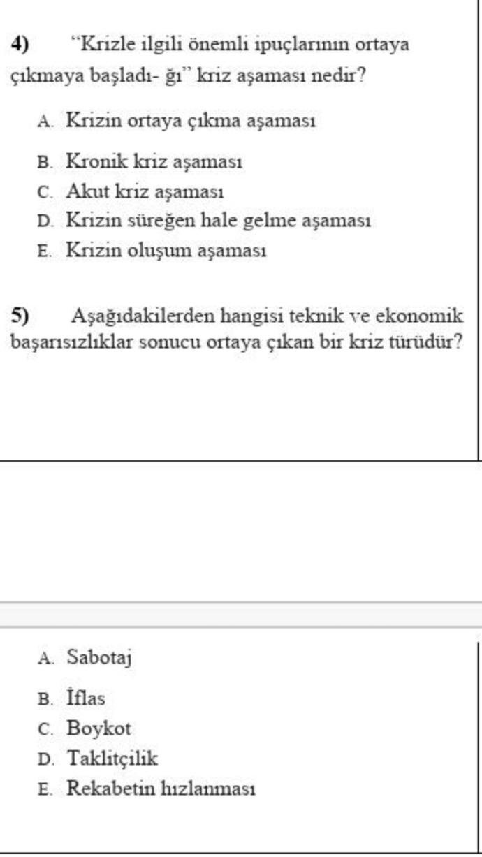 Arkadaşlar bu iki soruya birde siz bakabilirmisiniz çok çelişkili?