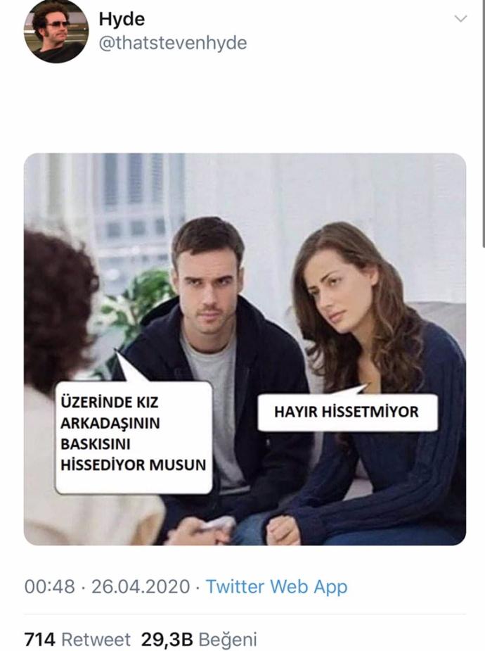 Üzerinizde sevgilinizin baskısını hissediyor musunuz?