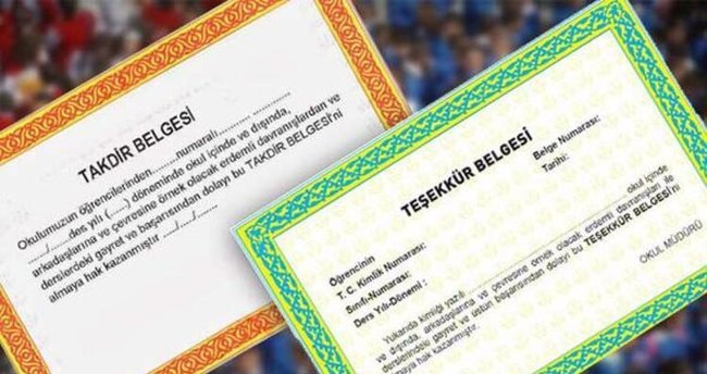 Teşekkür Almak İçin Ortalama