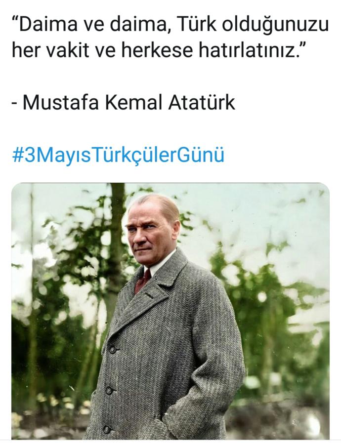 3 Mayıs Türkçülük Günü 💗 Böyle şanlı birgün, sizce neden bazılarını rahatsız ediyor?
