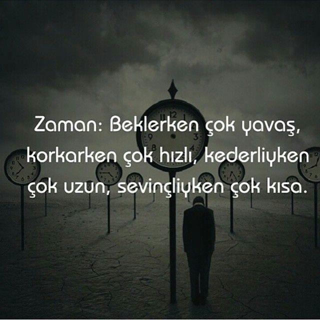 Zaman ne zaman geçmek bilmez?