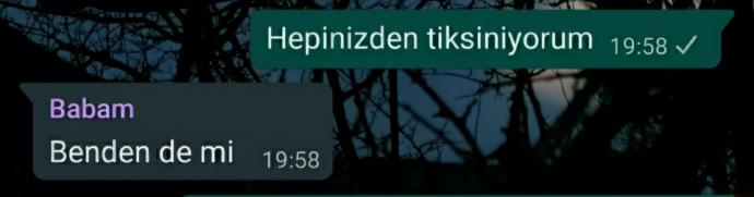 Püü bana (görsel eski birazcık sonra saat niye böyle demeyin tamam mı)
