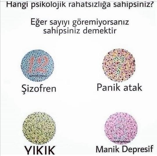 Senin okuyamadigin var mi gorselde?