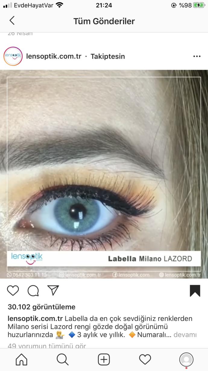Bu renk lens nasıl?