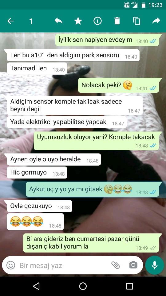 En son ne mesaj aldınız?