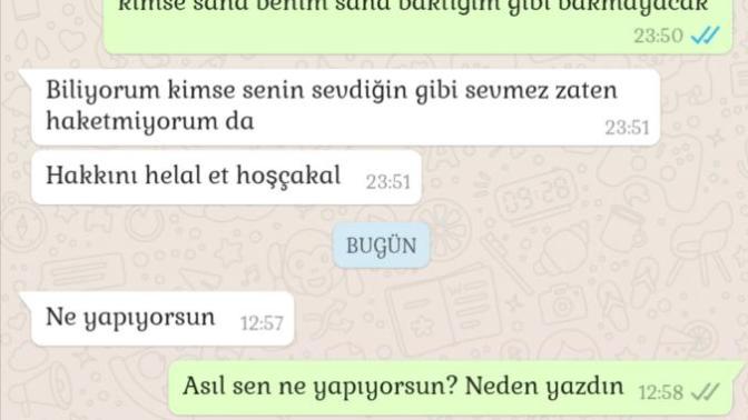 Sevgilim terketti şimdi de yazıyor neden olabilir?