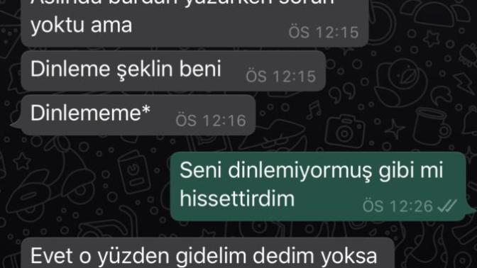 Flörtümle buluştuk ama sonda konuşmadık?