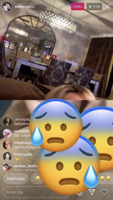 Selin Ciğercinin instagram canlı yayınına katılan bir takipçisi cinsel organını gösterdi, şaşırdık mı?