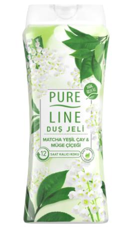 Pureline Matcha Yeşil Çay ve Müge Çiçeği Duş Jeli 