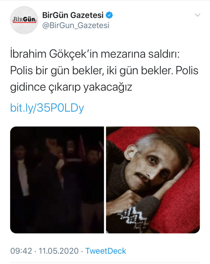 Ölmüş birine saygı yok mu?