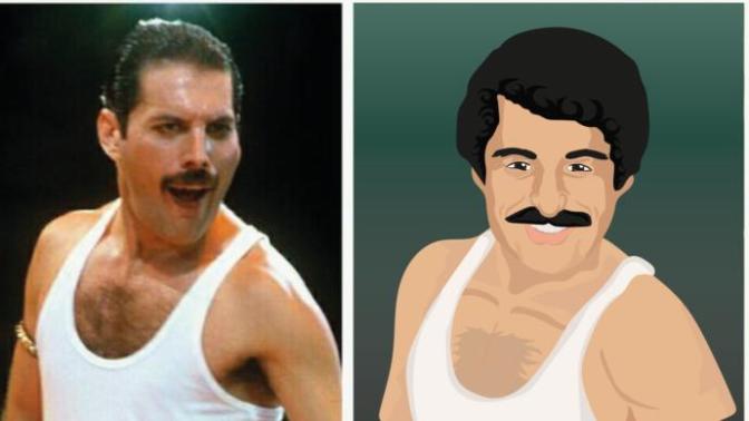 Freddie Mercury çizimim benziyor mu?