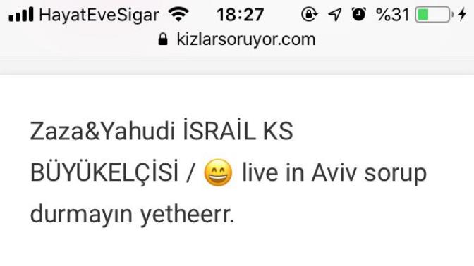 Yahudi zaza olur mu? Ya da tam tersi sonradan bir Zaza Yahudi olabilir mi? Yahudiliğe sonradan geçiş var mı?