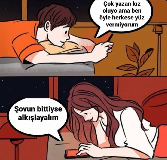 Çok yazan oluyor, ama ben herkese yüz vermiyorum diyen erkek mi daha samimidir, yoksa kadın mı?