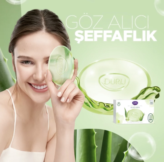 Duru Hydro Pure Aloe Vera Şeffaf Bakım Sabunu
