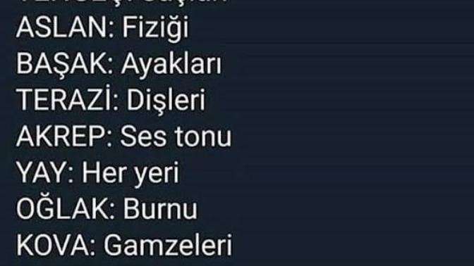 Burçlara göre dikkat çekici fiziksel özelliğiniz nedir?