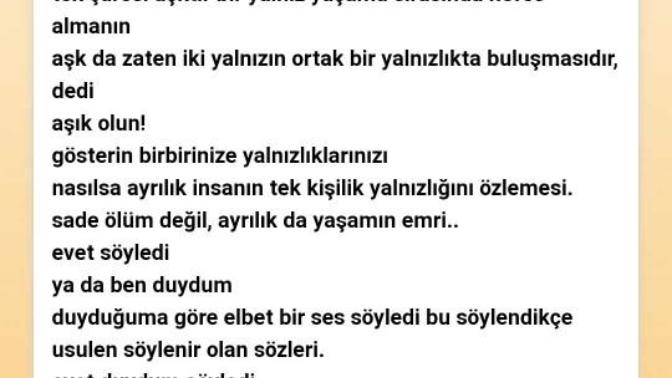 Tiyatro Yetenek sınavı için "Yılmaz Erdoğan Yalnızlık" tiradını önerir misiniz?