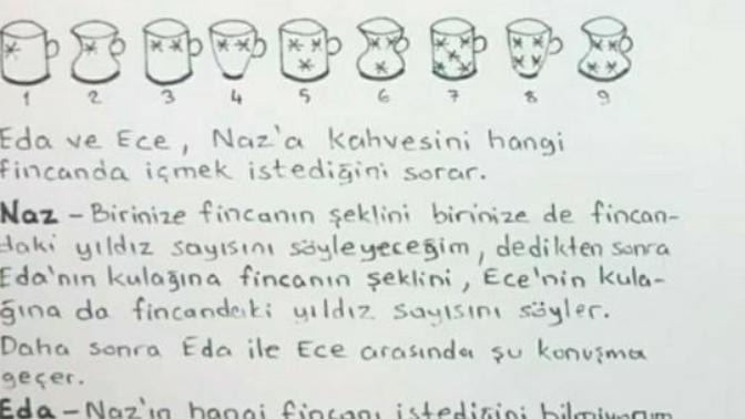Bu sorunun cevabı nedir çözen arkadaşlar anlatarak çözebilir mi?