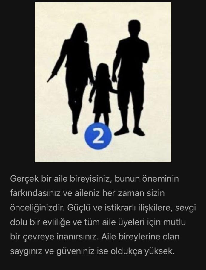 Üçünden hangisi bir aile değildir?