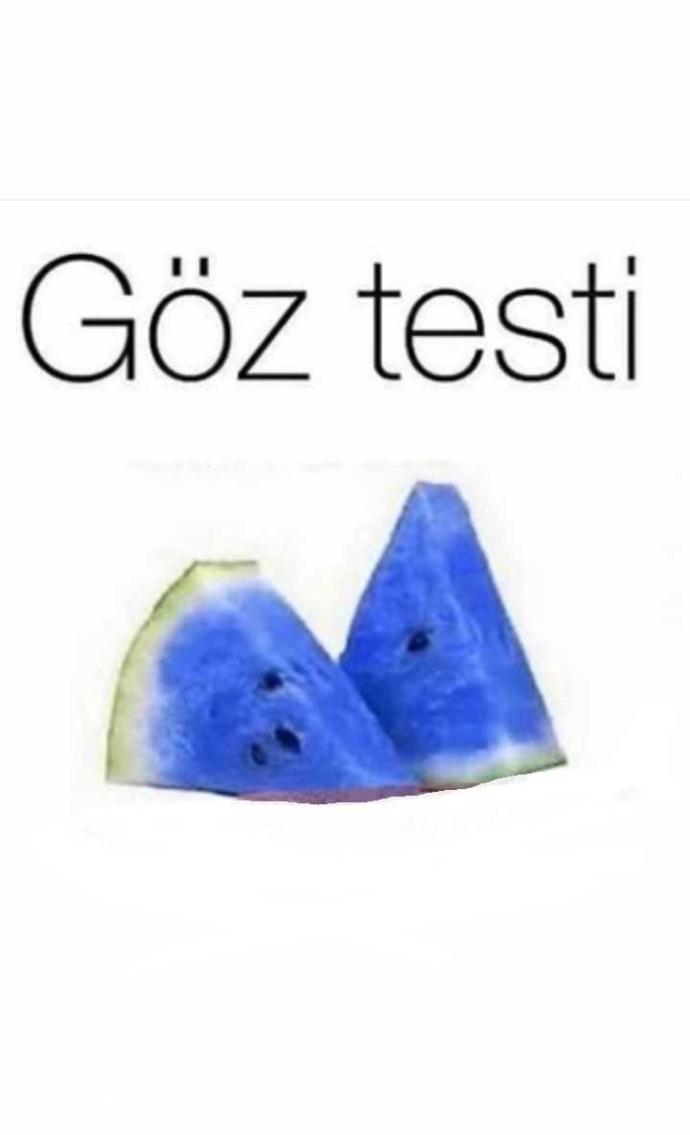 Aşağıdaki karpuz dilimini ne renk görüyorsun ?