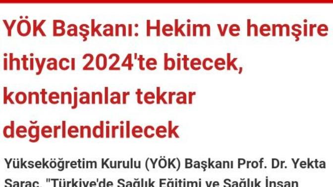 2024 de hemsire alımı bitiyormuş doğru mu?