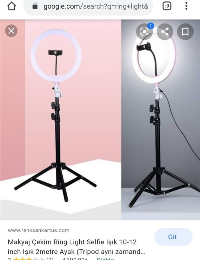 Ringlight a sadece telefon mu takiliyor?