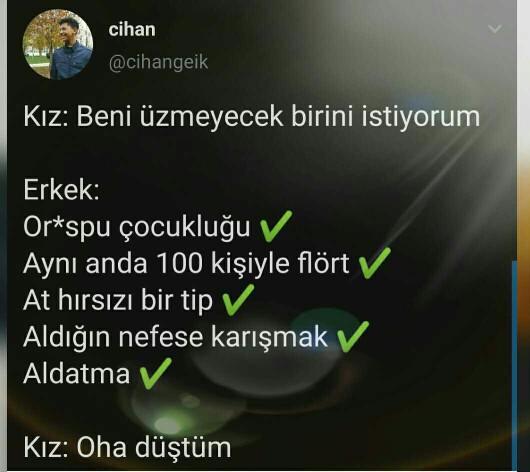 Kizlar cidden böylemisiniz?