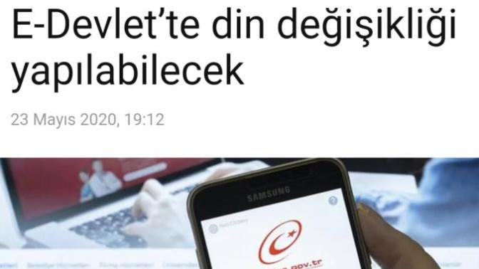 E-Devlet'te artık din hanesi değiştirilebilecek. Ne düşünüyorsunuz, siz değiştirecek misiniz?