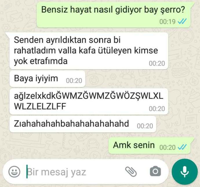 Eski sevgiliniz; "bensiz hayat nasıl gidiyor" diye sorsa, ona ne cevap verirdiniz?