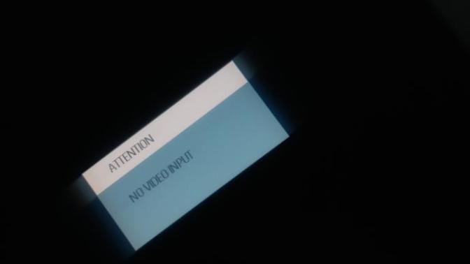 Bilgisayar ekranında no video input yazıyor?