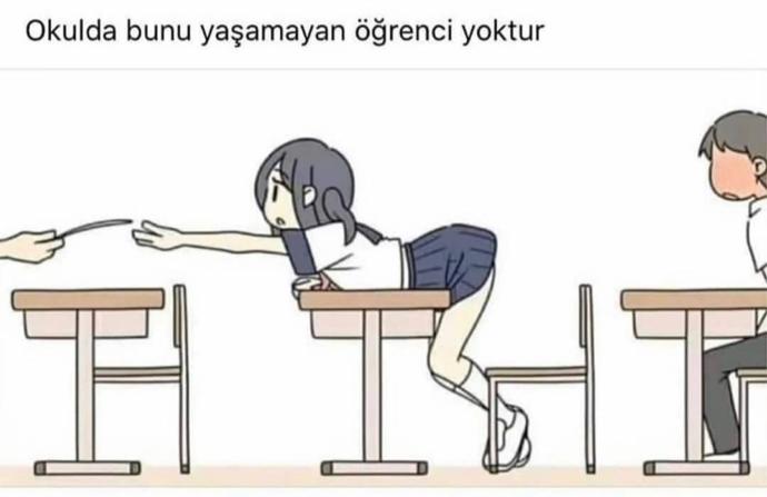 Kızlar okulda başınıza böyle bir olay geldimi hiç?