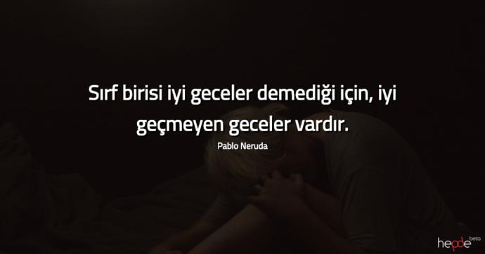 İyi geceler Diyeniniz Var Mı?