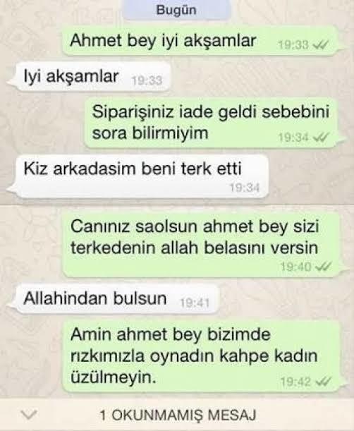 Sevgilinize internetten hediye sipariş ettiniz ve gelmeye yakın ayrıldınız ne yaparsanız?