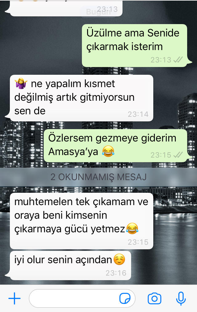 Flörtüm benden buluşmak istemiyor mu?