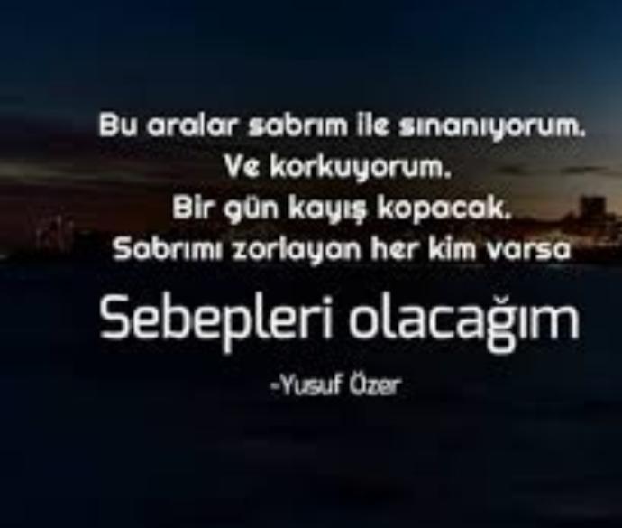 Bu aralar ne ile sınanıyorsunuz?