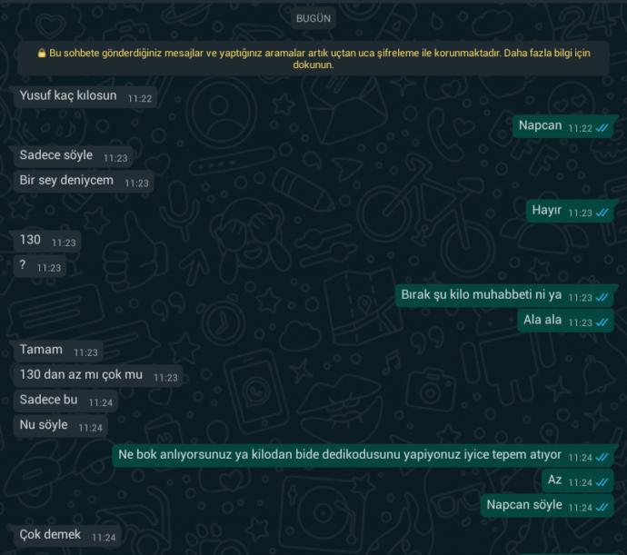 Şu kilo muhabbetinden ne anlıyorsunuz ya?