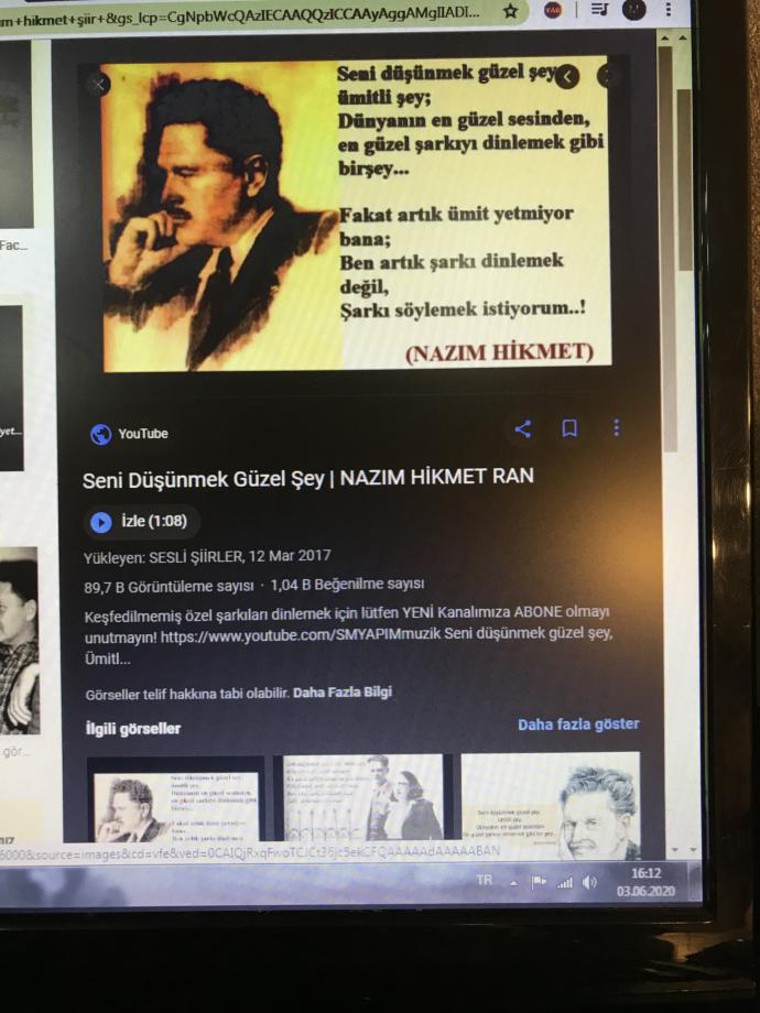Nâzım Hikmet'i ve şiirlerini sever misiniz?