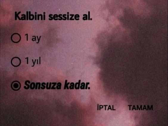 İnsanların sevgilerine karşı kalbinizi sessize mi aldınız? Yoksa hala bir umut var benim içinde diye mi düşünüyor sunuz?