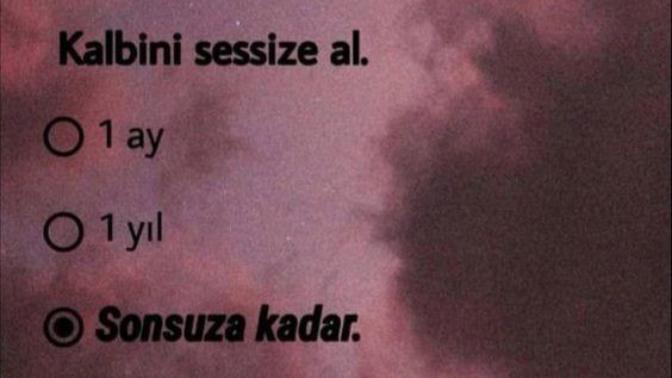 İnsanların sevgilerine karşı kalbinizi sessize mi aldınız? Yoksa hala bir umut var benim içinde diye mi düşünüyor sunuz?