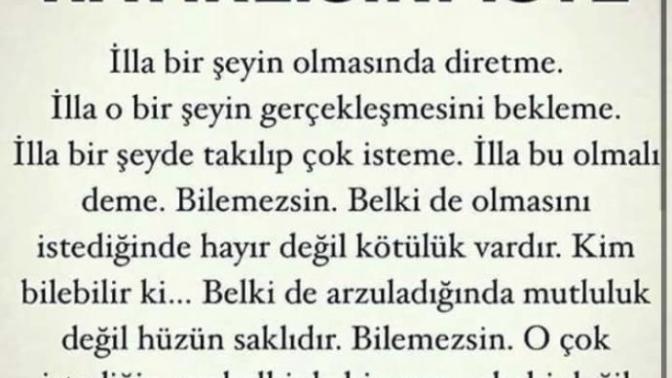 Hayırlısını Mı Yoksa İstediğinizin Olmasını Mı İstersiniz?