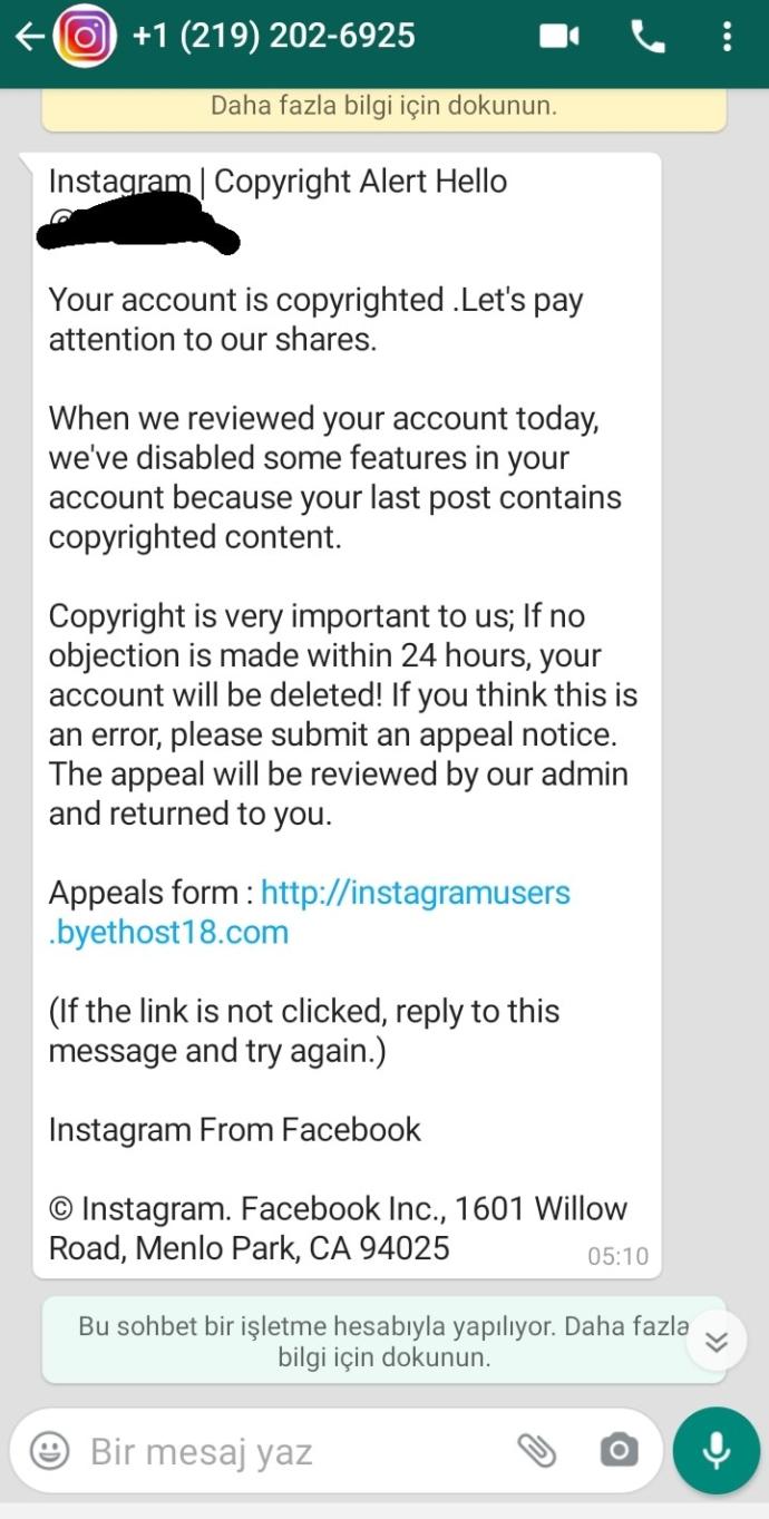 Sizce bu ne hesabımı çalmak için mi yoksa gerçek instagram mı?