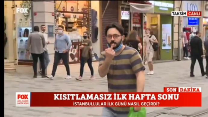 FOX TV de canlı yayında el hareketi çeken adam hakkında düşünceleriniz nedir?