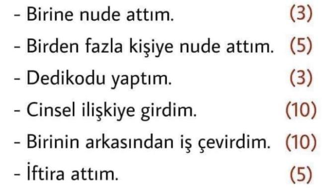 Ne kadar gunahkarsin?